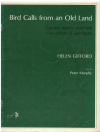 Bird Calls From An Old Land choral vocal score