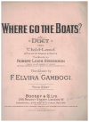 Where Go The Boats? vocal duet from 'Child-Land' sheet music