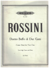 Rossini Comic Duet for Two Cats for Two High Voices with Piano sheet music