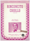 Rinconcito Criollo (Guajira) (1940) sheet music