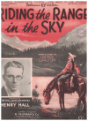 Riding The Range In The Sky (1936) sheet music