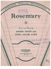 Rosemary (1945) sheet music