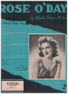 Rose O'Day (The Filla-Ga-Dusha Song) (1941) sheet music