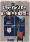 Rosemary For Remembrance (c.1925) sheet music