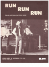 Run Run Run (1969) song by Doug Rowe The Flying Circus used original piano sheet music score for sale in Australian second hand music shop