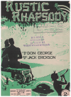 Rustic Rhapsody (1941) sheet music