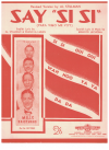 Say 'Si Si' (In Spain They Say 'Si, Si') 1953 used sheet music