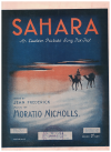 Sahara (1924) sheet music