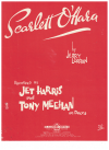 Scarlett O'Hara (1963) by Jerry Lordan Jet Harris and Tony Meehan used original piano sheet music score for sale in Australian second hand music shop