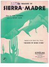 The Treasure Of Sierra Madre sheet music