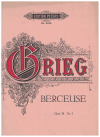 Edvard Grieg Berceuse Op.38 No.1 For Piano sheet music