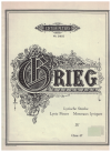 Edvard Grieg piano sheet music