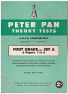 Peter Pan Theory Tests AMEB Examinations First Grade Set A 6 Papers 1 to 6 3rd Edition 1964 New Syllabus 
used book for sale in Australian second hand music shop