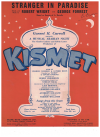 Stranger In Paradise from 'Kismet' (1953) used sheet music