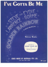 I've Gotta Be Me 1967 used sheet music