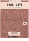 True Love from 'High Society' (1955) used sheet music
