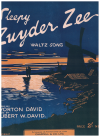 Sleepy Zuyder Zee (1924) sheet music