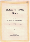 Sleepy Time Gal (1925) sheet music