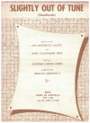 Slightly Out Of Tune (Desafinado) (1962) Antonio Carlos Jobim used sheet music