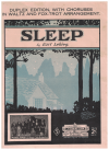 Sleep (1923) sheet music