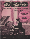 Chopin A Song To Remember Pianoforte Selection