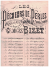 Bizet Les Pecheurs de Perles (The Pearl Fishers) vocal duet sheet music