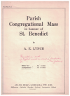 Parish Congregational Mass In Honour Of St. Benedict sheet music
