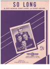 So Long used sheet music