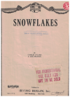 Snowflakes (1930) sheet music