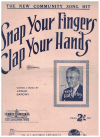 Snap Your Fingers - Clap Your Hands (1932) sheet music