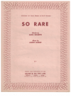 So Rare (1937) sheet music