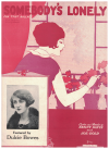 Somebody's Lonely (1926) sheet music