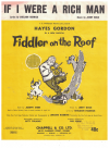 If I Were A Rich Man from 'Fiddler On The Roof' (1964) used sheet music