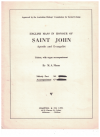 English Mass In Honour Of Saint John Apostle And Evangelist sheet music