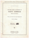 English Mass In Honour Of Saint Ephrem Deacon And Doctor sheet music