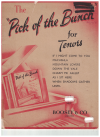 The 'Pick of The Bunch' For Tenors piano songbook