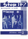 Stop It! (1962) Checkers used sheet music