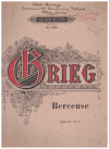 Edvard Grieg piano sheet music