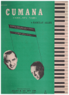 Cumana (Coo-Ma-Nah) piano solo by Barclay Allen arranged Louis Bush (1947) 
used original piano sheet music score for sale in Australian second hand music shop
