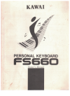 Kawai Personal Keyboard FS660 Owner's Manual