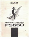 Kawai Personal Keyboard FS660 Owner's Manual
