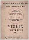 AMEB Violin Examinations No.1 2nd Series Fourth Grade