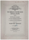 The Celebrity Series Of World Famous Ballads piano songbook (1916) used piano song book for sale in Australian second hand music shop
