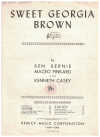 Sweet Georgia Brown (1925) sheet music