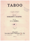 Taboo (1938) sheet music