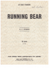 Running Bear (1960) by J P Richardson (aka The Big Bopper) Johnny Preston used original piano sheet music score for sale in Australian second hand music shop