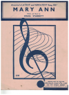 Mary Ann used sheet music