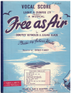 Free As Air Vocal Score