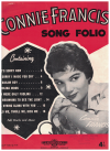Connie Francis Song Folio songbook