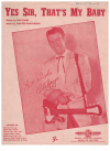 Yes Sir That's My Baby (1960) sheet music